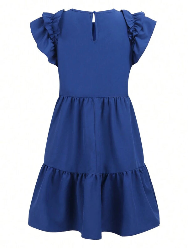 Ruffled Midi-Dress