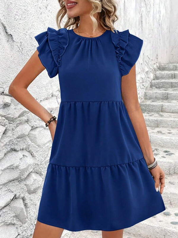 Ruffled Midi-Dress